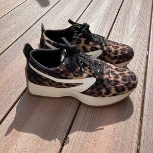 Animal print sneakers